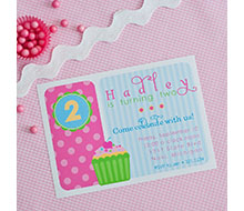 Sweet Celebration Cupcake Birthday Party Printable Invitation
